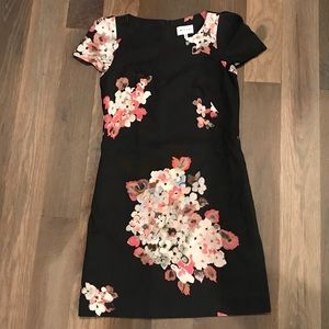 Milly Dress with Painted Flowers